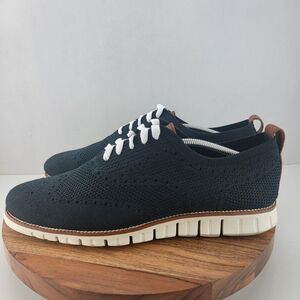Cole Haan Mens Size 12 Black Zerogrand Stitchlite Lace Up Oxford Shoes C24948
